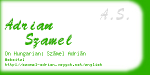 adrian szamel business card