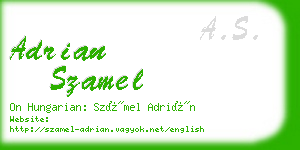 adrian szamel business card